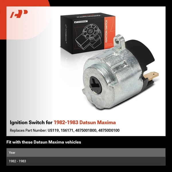 Ignition Switch for 1982-1983 Datsun Maxima