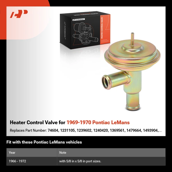 Heater Control Valve for 1969-1970 Pontiac LeMans