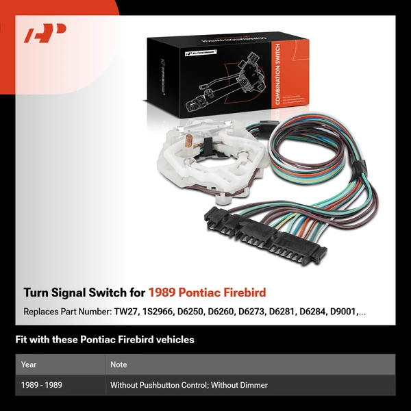 Turn Signal Switch for 1989 Pontiac Firebird
