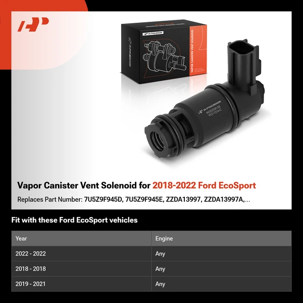 Vapor Canister Vent Solenoid for 2018-2022 Ford EcoSport