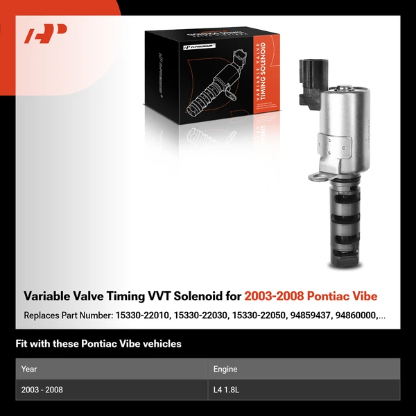 Variable Valve Timing VVT Solenoid for 2003-2008 Pontiac Vibe