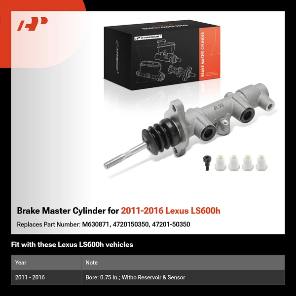 Brake Master Cylinder for 2011-2016 Lexus LS600h