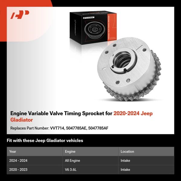 Engine Variable Valve Timing Sprocket for 2020-2024 Jeep Gladiator