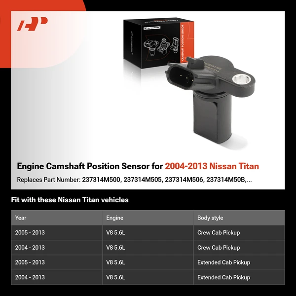 Engine Camshaft Position Sensor for 2004-2013 Nissan Titan