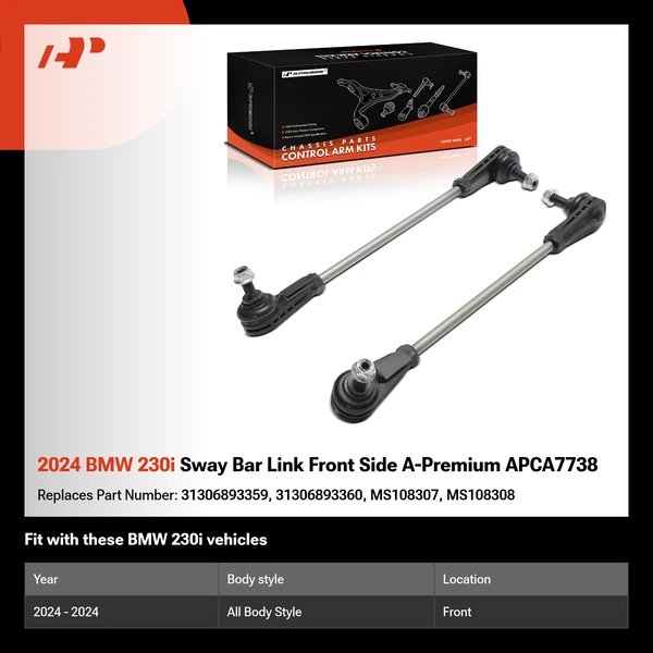 2024 BMW 230i Sway Bar Link Front Side A-Premium APCA7738