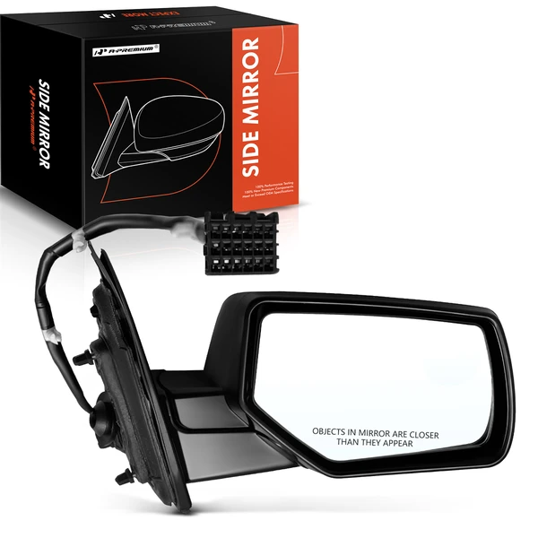 2015-2020 GMC Yukon XL Right Passenger Side Mirror, Powered, with Heated, Smooth Black A-Premium APMI760