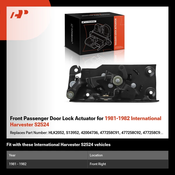 Front Passenger Door Lock Actuator for 1981-1982 International Harvester S2524