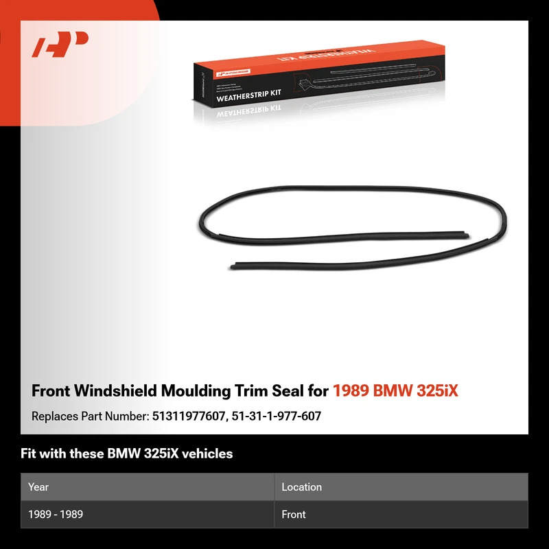 Front Windshield Moulding Trim Seal for 1989 BMW 325iX