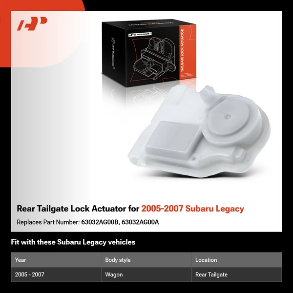 Rear Tailgate Lock Actuator for 2005-2007 Subaru Legacy