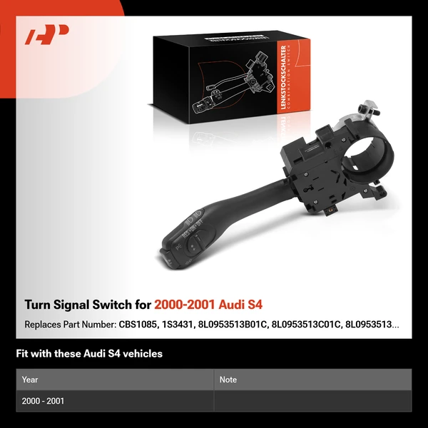 Turn Signal Switch for 2000-2001 Audi S4