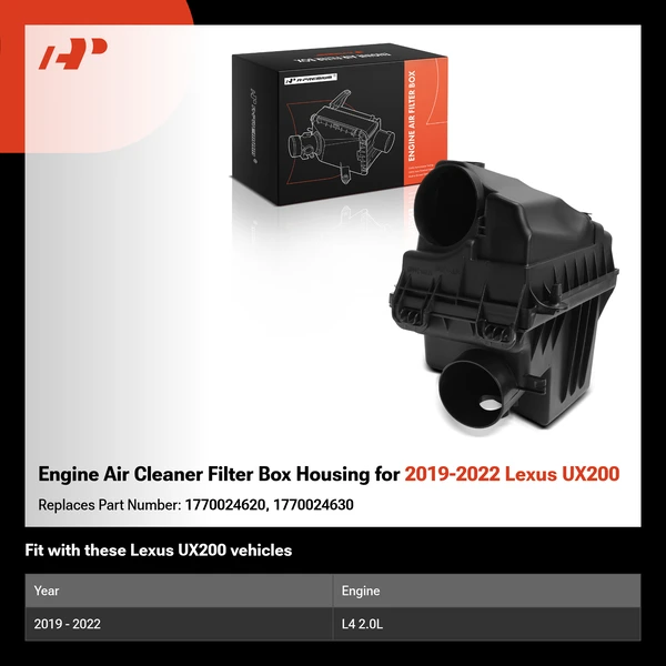 Engine Air Cleaner Filter Box Housing for 2019-2022 Lexus UX200