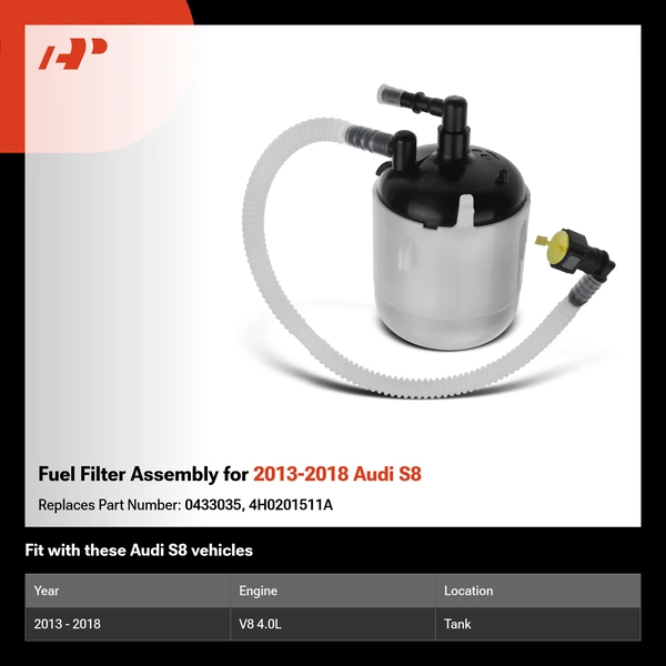 Fuel Filter Assembly for 2013-2018 Audi S8