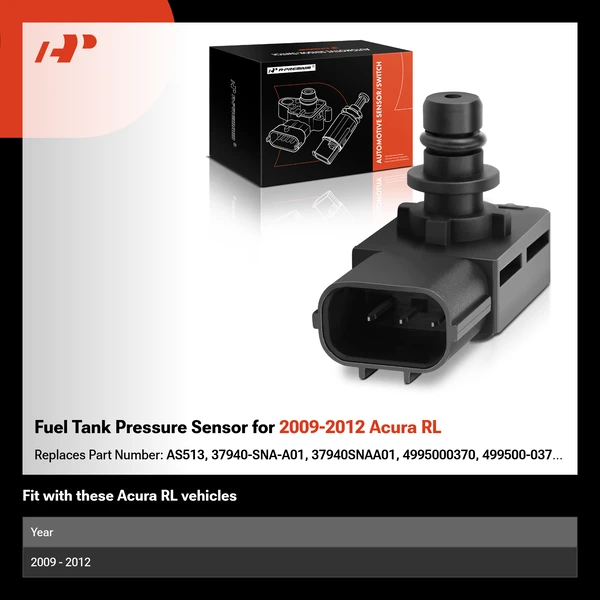 Fuel Tank Pressure Sensor for 2009-2012 Acura RL
