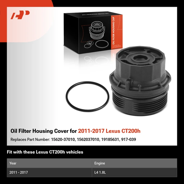 Oil Filter Housing Cover for 2011-2017 Lexus CT200h