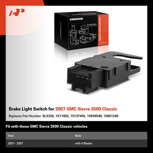 Brake Light Switch for 2007 GMC Sierra 3500 Classic