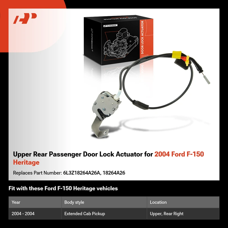 Upper Rear Passenger Door Lock Actuator for 2004 Ford F-150 Heritage