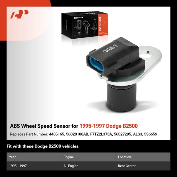 ABS Wheel Speed Sensor for 1995-1997 Dodge B2500