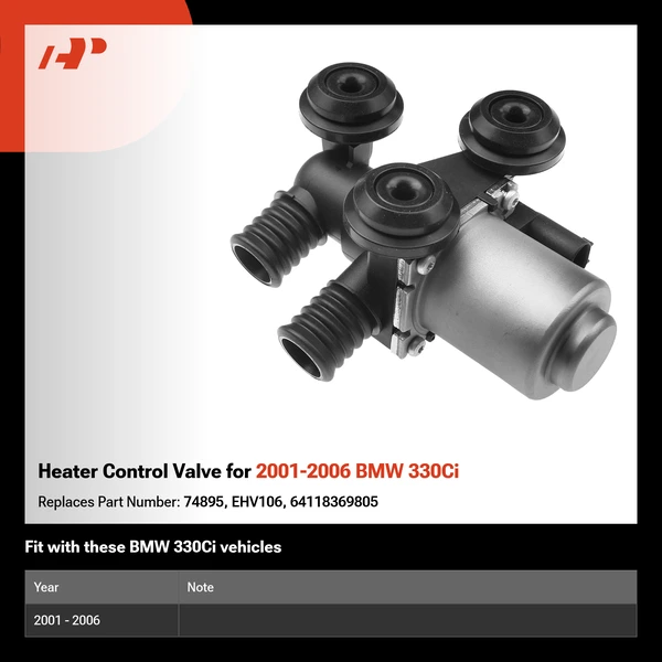 Heater Control Valve for 2001-2006 BMW 330Ci