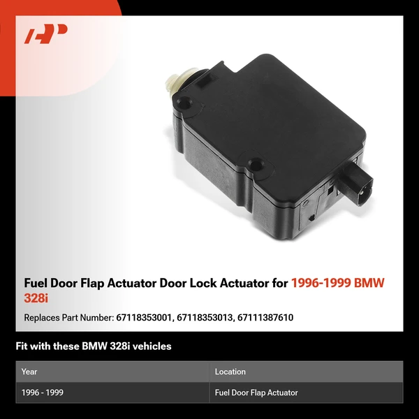 Fuel Door Flap Actuator Door Lock Actuator for 1996-1999 BMW 328i