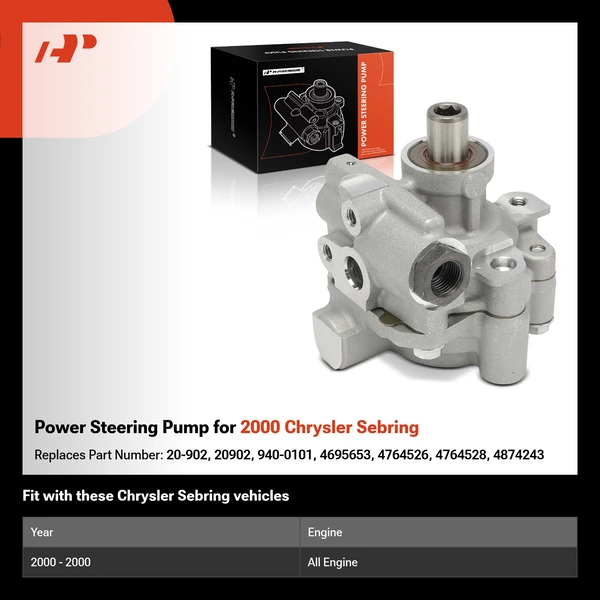 Power Steering Pump for 2000 Chrysler Sebring