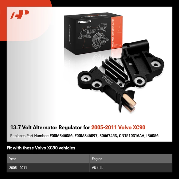 13.7 Volt Alternator Regulator for 2005-2011 Volvo XC90