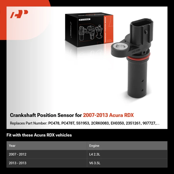 Crankshaft Position Sensor for 2007-2013 Acura RDX