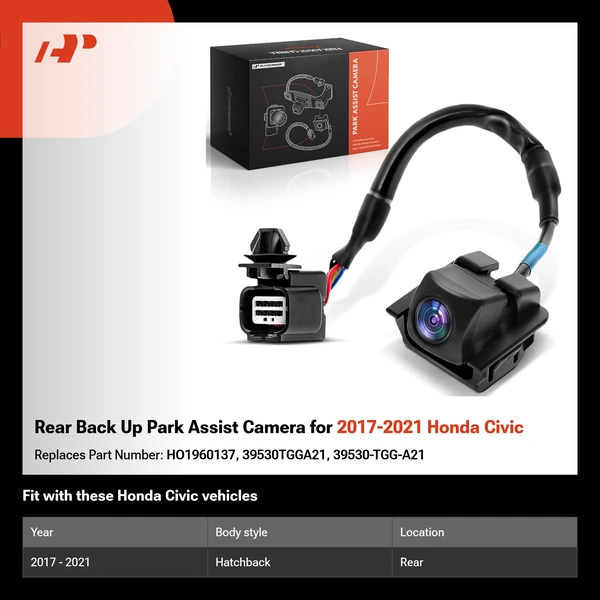 Rear Back Up Park Assist Camera for 2017-2021 Honda Civic