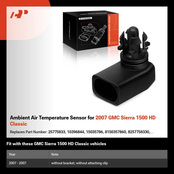 Ambient Air Temperature Sensor for 2007 GMC Sierra 1500 HD Classic