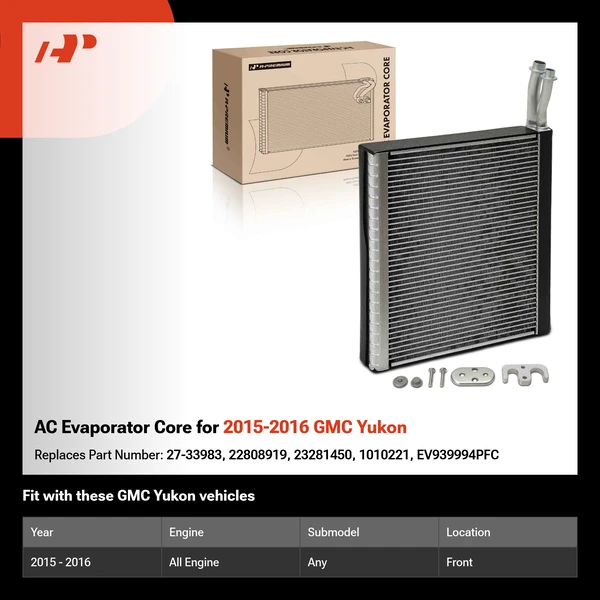 AC Evaporator Core for 2015-2016 GMC Yukon