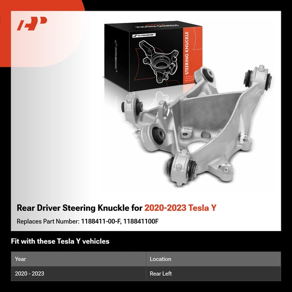 Rear Driver Steering Knuckle for 2020-2023 Tesla Y