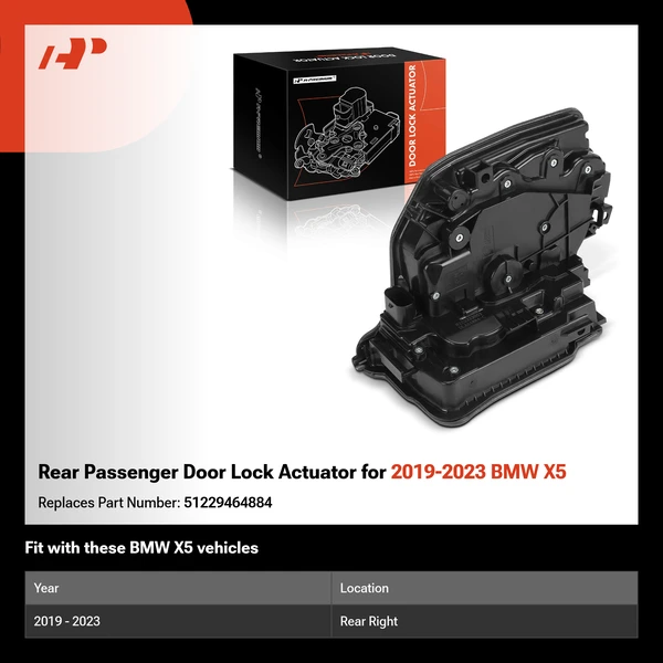 Rear Passenger Door Lock Actuator for 2019-2023 BMW X5