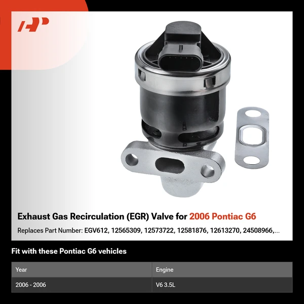 Exhaust Gas Recirculation (EGR) Valve for 2006 Pontiac G6