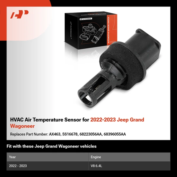 HVAC Air Temperature Sensor for 2022-2023 Jeep Grand Wagoneer