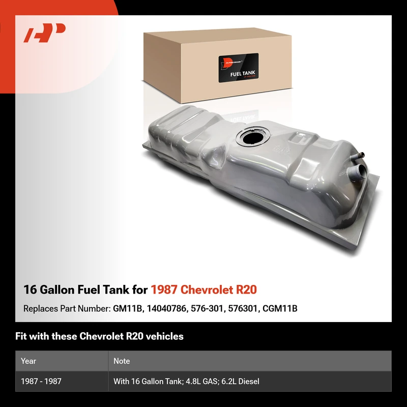 16 Gallon Fuel Tank for 1987 Chevrolet R20