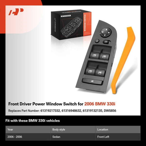 Front Driver Power Window Switch for 2006 BMW 330i