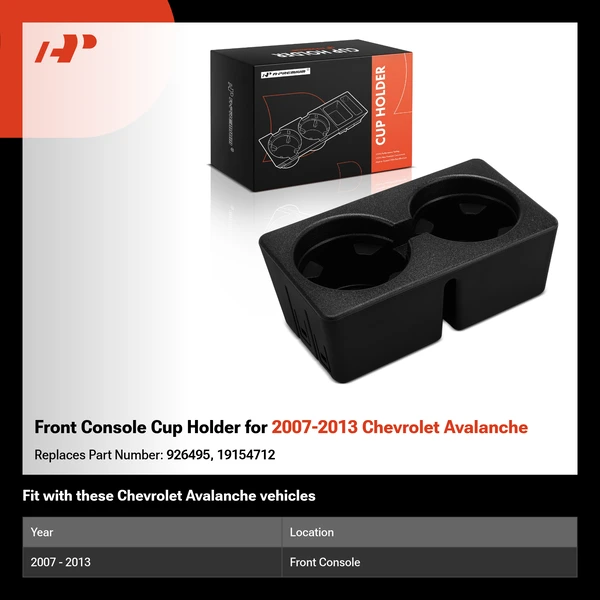 Front Console Cup Holder for 2007-2013 Chevrolet Avalanche