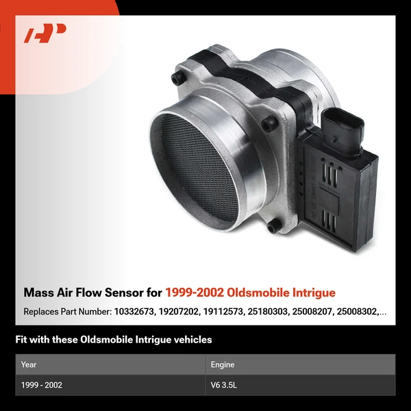 Mass Air Flow Sensor for 1999-2002 Oldsmobile Intrigue