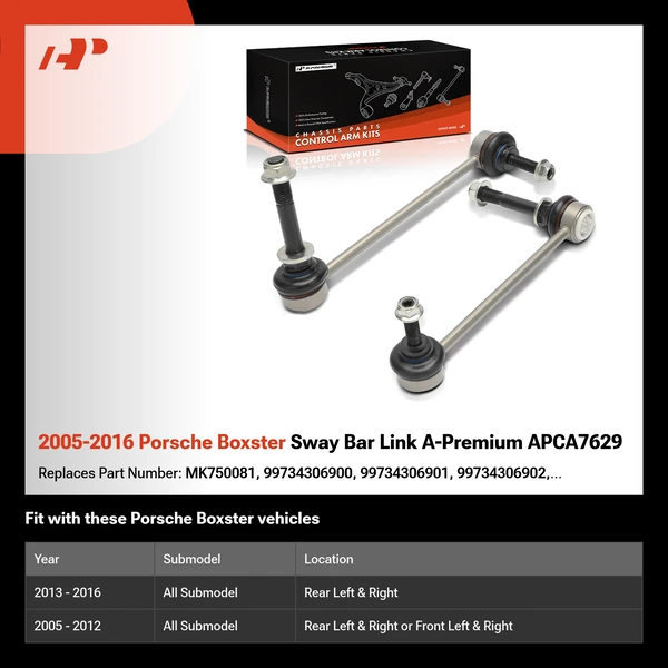 2005-2016 Porsche Boxster Sway Bar Link A-Premium APCA7629