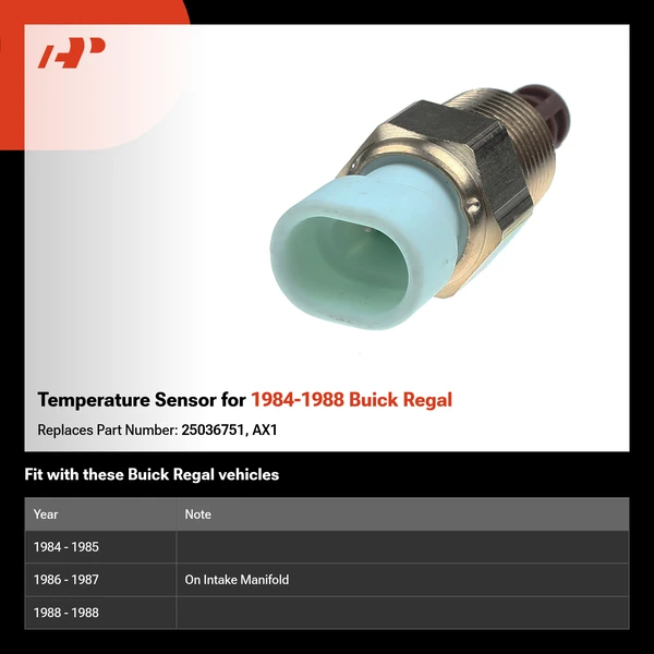 Temperature Sensor for 1984-1988 Buick Regal