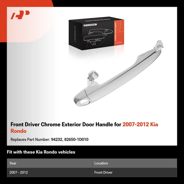 Front Driver Chrome Exterior Door Handle for 2007-2012 Kia Rondo