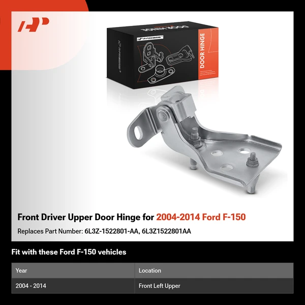Front Driver Upper Door Hinge for 2004-2014 Ford F-150