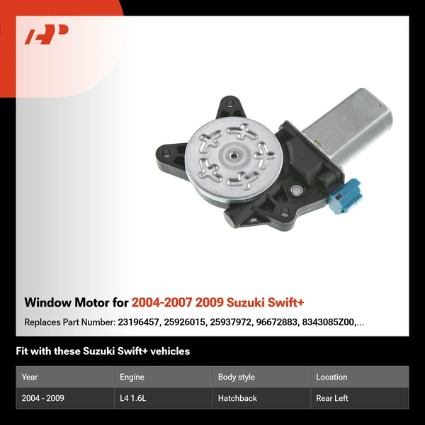 Window Motor for 2004-2007 2009 Suzuki Swift+
