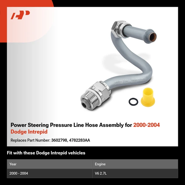 Power Steering Pressure Line Hose Assembly for 2000-2004 Dodge Intrepid