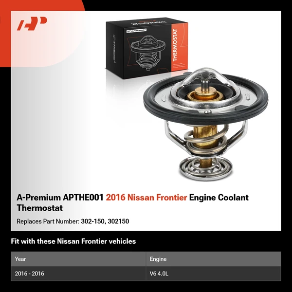 A-Premium APTHE001 2016 Nissan Frontier Engine Coolant Thermostat