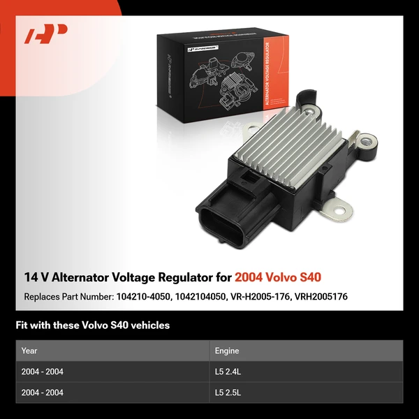14 V Alternator Voltage Regulator for 2004 Volvo S40