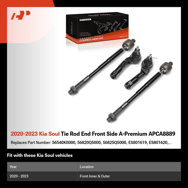 2020-2023 Kia Soul Tie Rod End Front Side A-Premium APCA8889