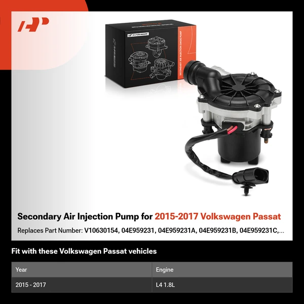 Secondary Air Injection Pump for 2015-2017 Volkswagen Passat