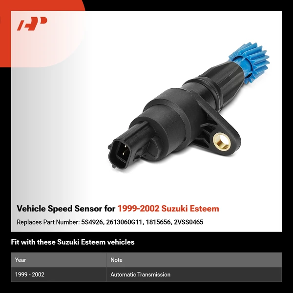 Vehicle Speed Sensor for 1999-2002 Suzuki Esteem