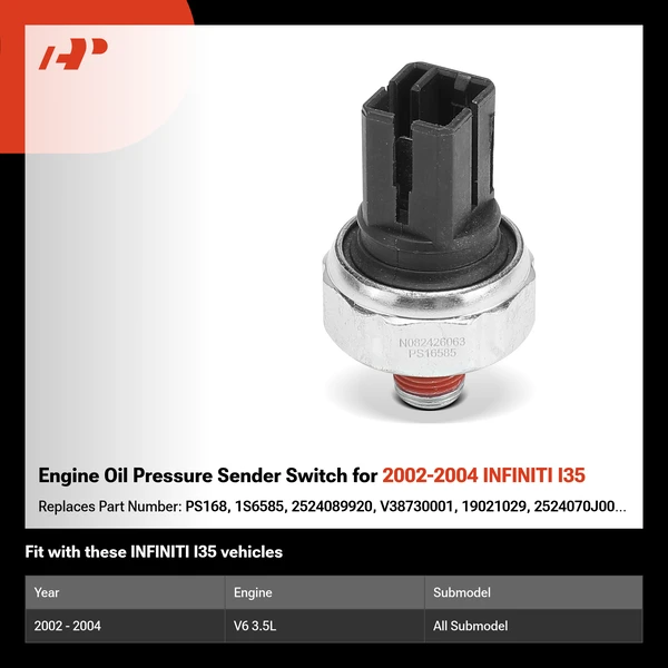 Engine Oil Pressure Sender Switch for 2002-2004 INFINITI I35