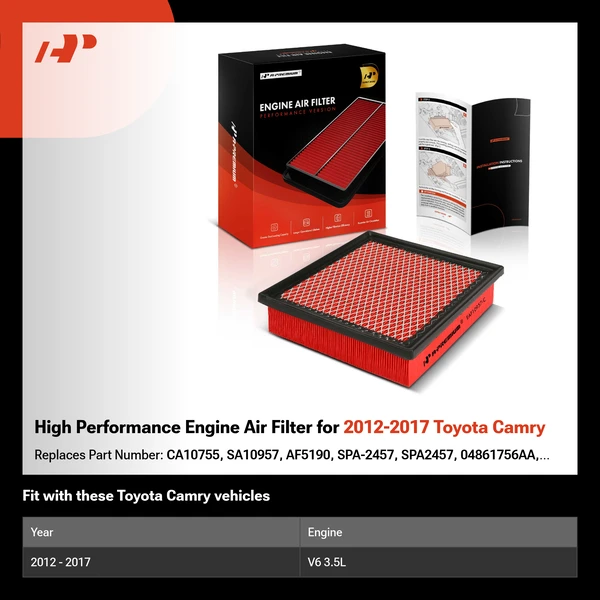 High Performance Engine Air Filter for 2012-2017 Toyota Camry